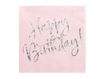 Picture of NAPKINS HAPPY BIRTHDAY BABY PINK 33X33CM